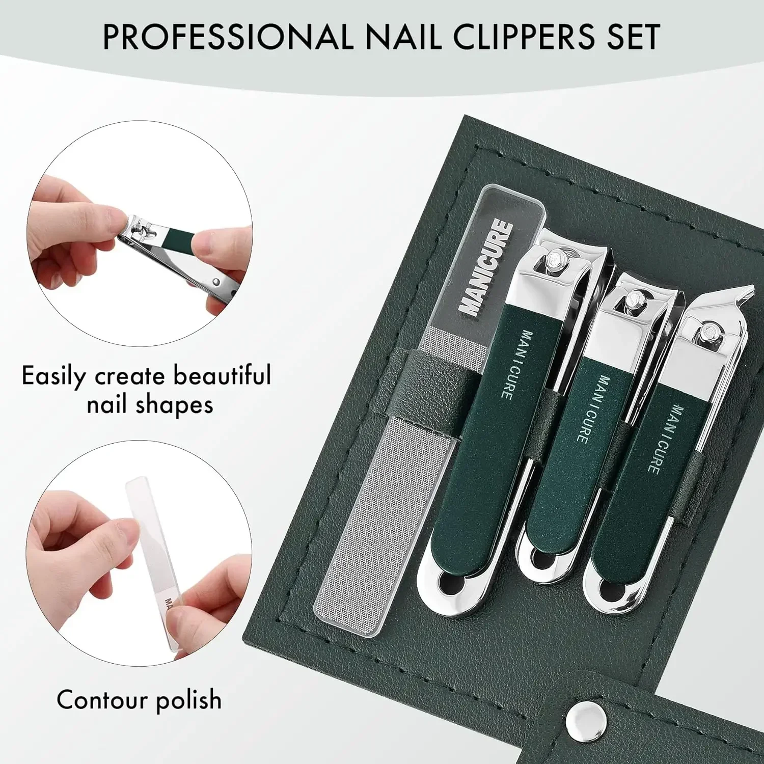 ,4 Pcs Men/Women Nail Clippers - Mens Grooming Travel Kit review and price