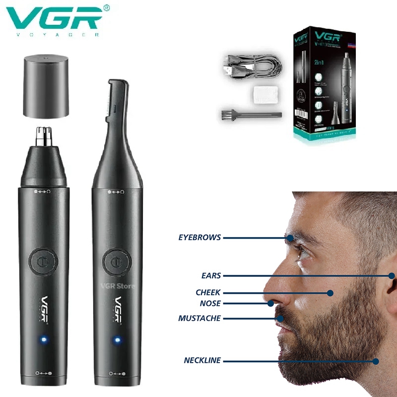 VGR Washable Nose Hair Trimmer - Nose Trimmer review and price