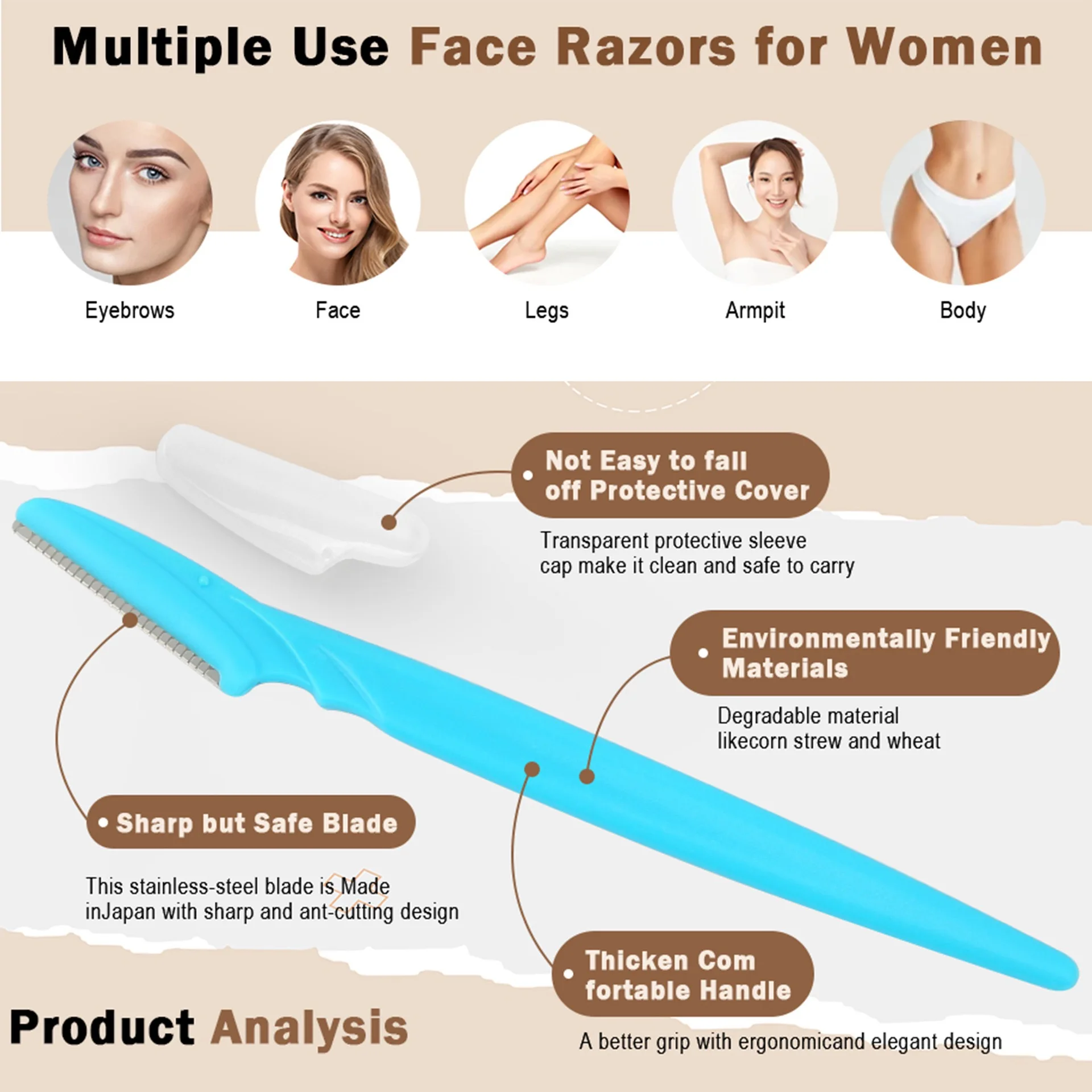 5/10/30/40pcsbrow Razor and Fa - Hair Clipper review and price