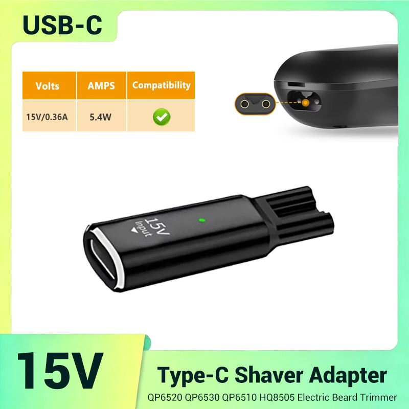 15V USB-C Safe Stable Mini Cha - Electric Shaver Rotary review and price