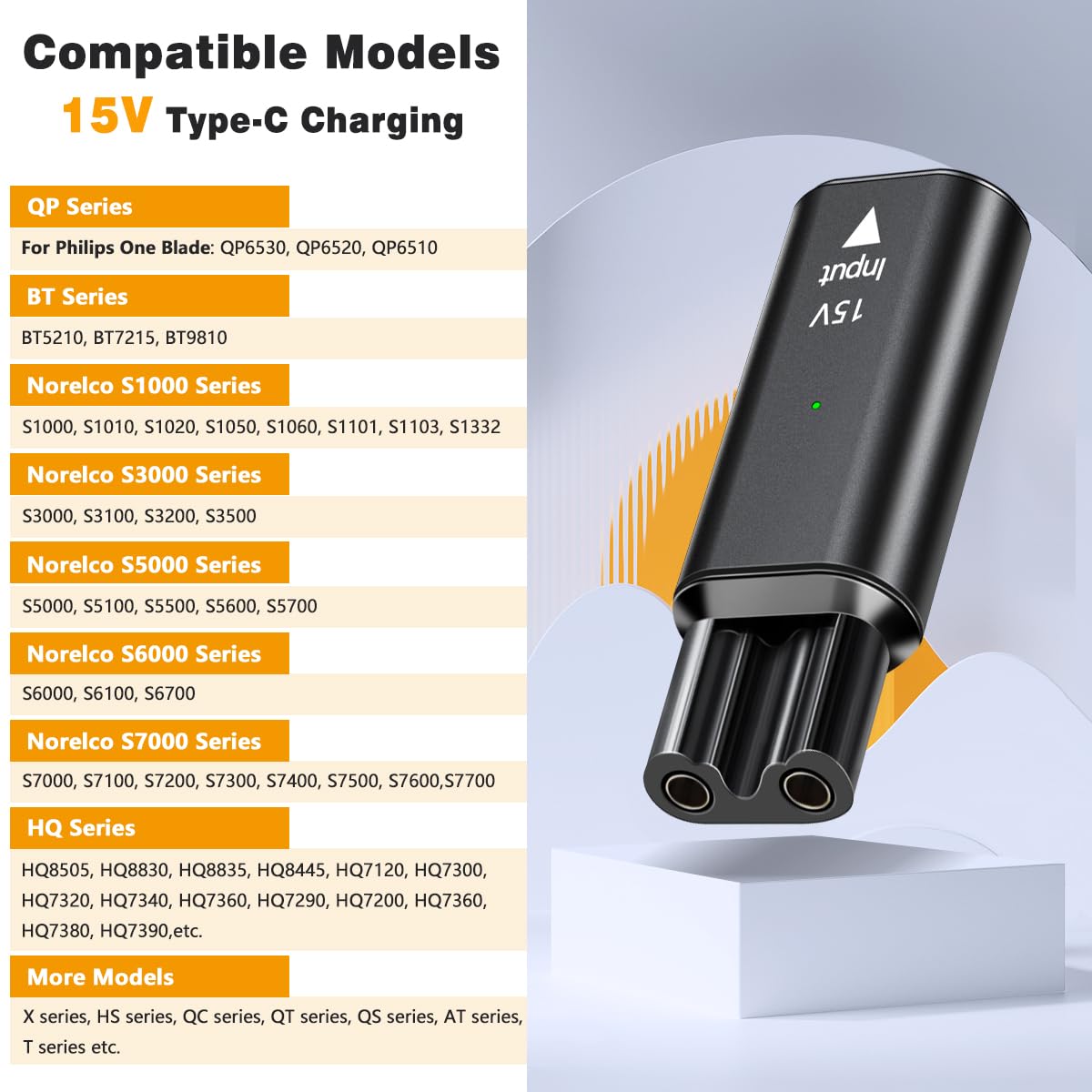 15V USB-C Safe Stable Mini Cha - Electric Shaver Rotary review and price